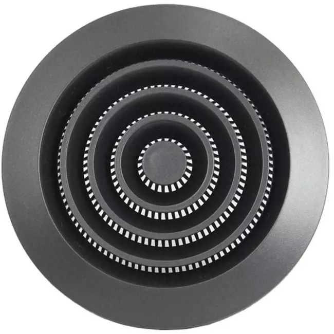 Rond ventilatierooster grill Ø100 mm antraciet - NGA100A