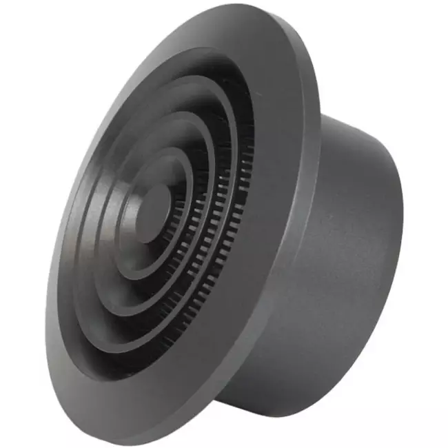 Rond ventilatierooster grill Ø100 mm antraciet - NGA100A