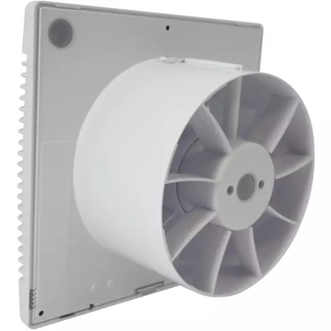 Badkamer ventilator met Vochtsensor en Timer Ø 100 mm wit - pRemium 100HS