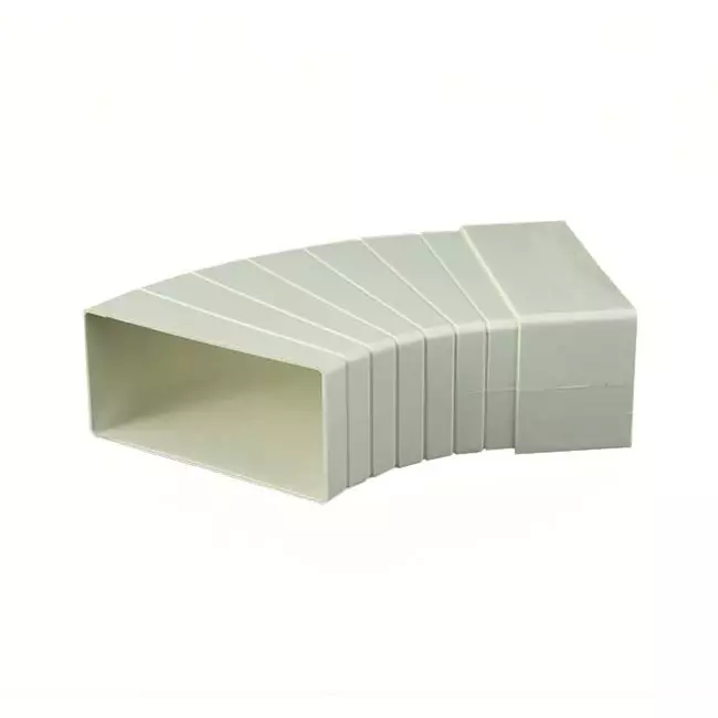 Rechthoekig kunststof horizontale 15-60 ° bocht 110x55 - KLH15-60