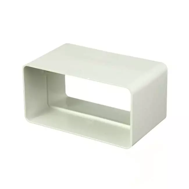Rechthoekig kunststof koppelstuk 110x55 - KS
