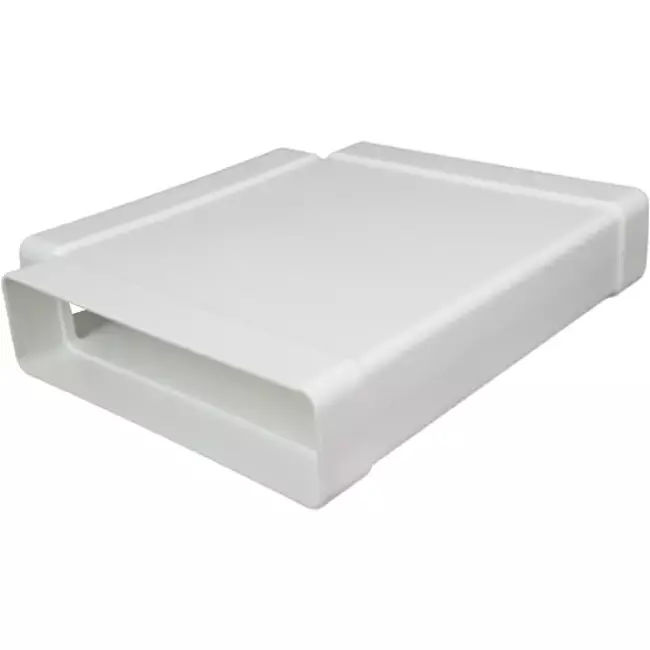 Rechthoekig kunststof T-stuk 220X55mm - KT25