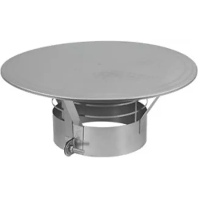 Regenkap met gaas diameter 500 mm I316L (D0,8)