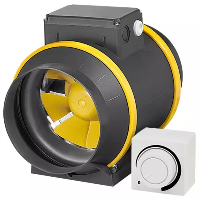 Ruck ETAMASTER buisventilator met EC motor 810m³/h - Ø 160 mm + bediening potentiometer 10 kO