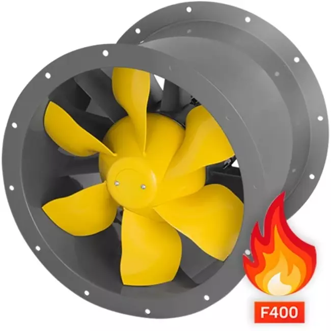 Axiaal kanaalventilator rookgas - AL 500 D2 F4 01