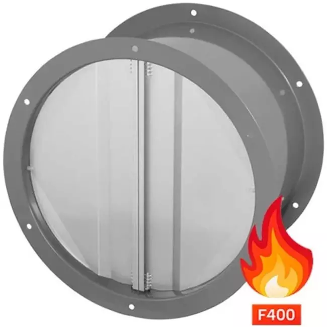 Clapet anti retour Ruck 400 °C F4 pour ventilateur axial Ø 315 - RVK 315 F4