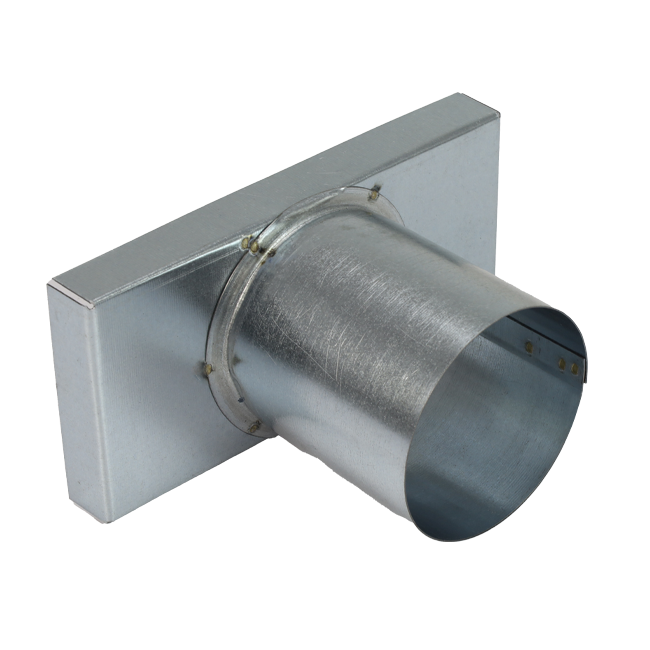 Deksel 220x80 mm met aansluiting diameter 80 mm tbv instortkanaal