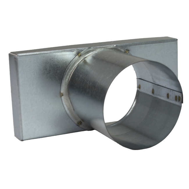 Deksel 220x80 mm met aansluiting diameter 80 mm tbv instortkanaal