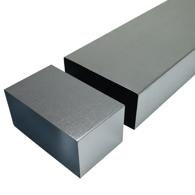 Koppelstuk 220x80 mm tbv instortkanaal