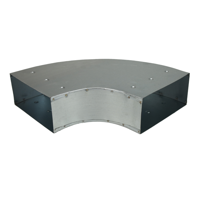 Bocht 90 graden 220x80 mm horizontaal tbv instortkanaal