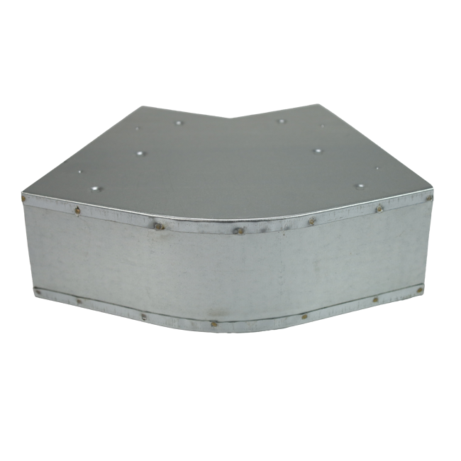 Instort ventilatiekanaal bocht 45 graden 300x80 horizontaal