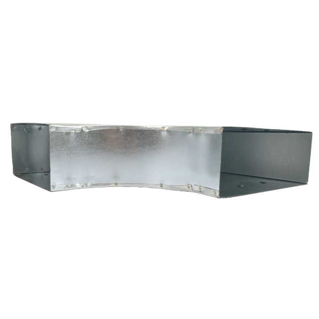 T-stuk 90 graden 220x80 mm - 220x80 mm tbv instortkanaal