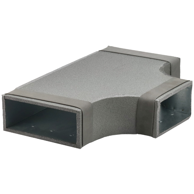 Thermoduct T-stuk 90 graden 220x80 - 220x80 tbv instortkanaal