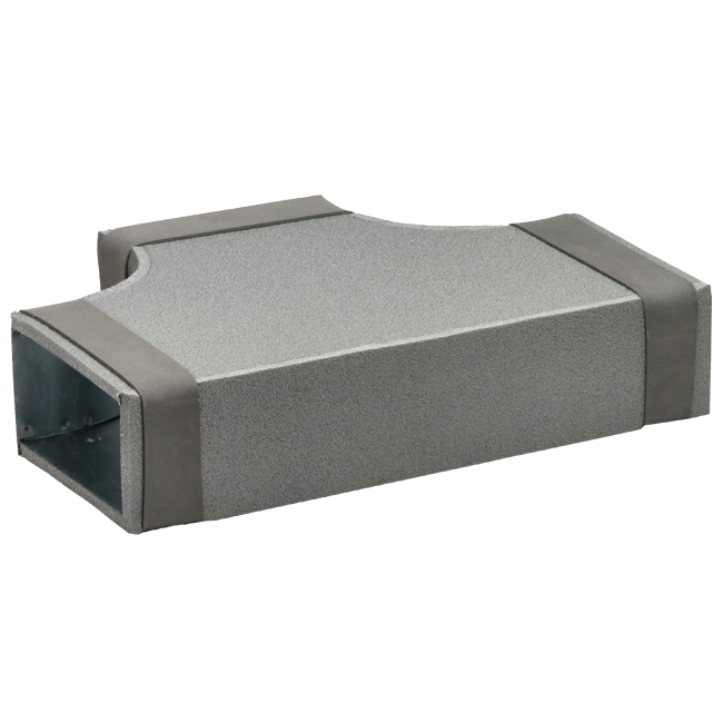 Thermoduct T-stuk 90 graden 300x80 - 220x80 tbv instortkanaal