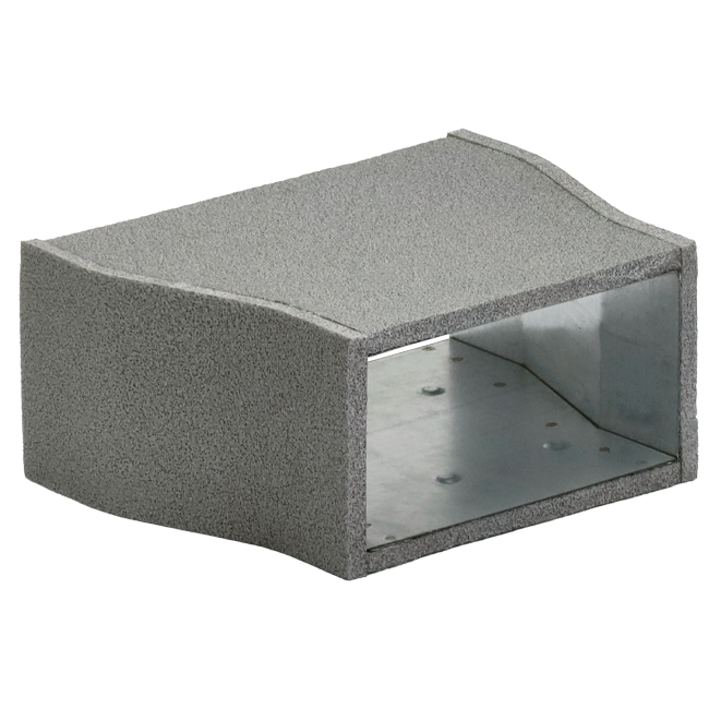 Thermoduct verloopstuk 300x80 naar 170x80 tbv instortkanaal