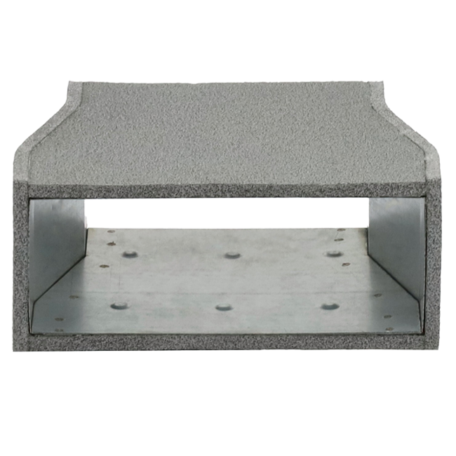 Thermoduct verloopstuk 300x80 naar 170x80 tbv instortkanaal