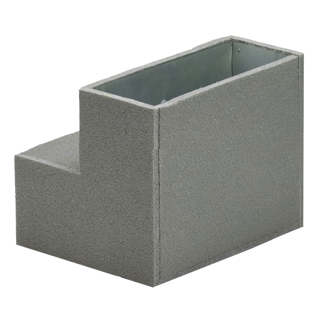 Thermoduct instortbocht 90 graden 220x80 mm verticaal