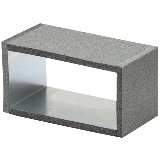 Thermoduct koppelstuk, 220x80 mm, L=100 mm