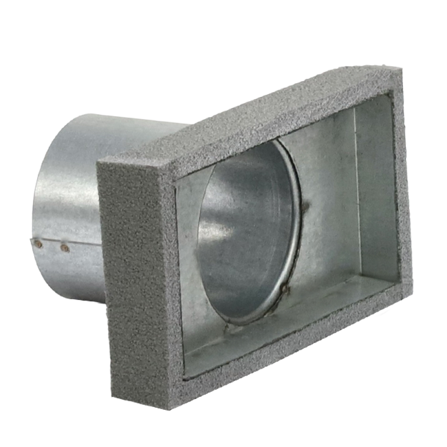 Couvercle isolé raccordement 80 / 220mm x 80 mm