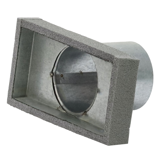 Couvercle isolé raccordement 80 / 220mm x 80 mm
