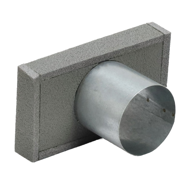 Couvercle isolé raccordement 80 / 220mm x 80 mm