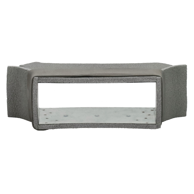 Thermoduct zijaansluiting 170mm x 80mm voor rechthoekig instortkanaal
