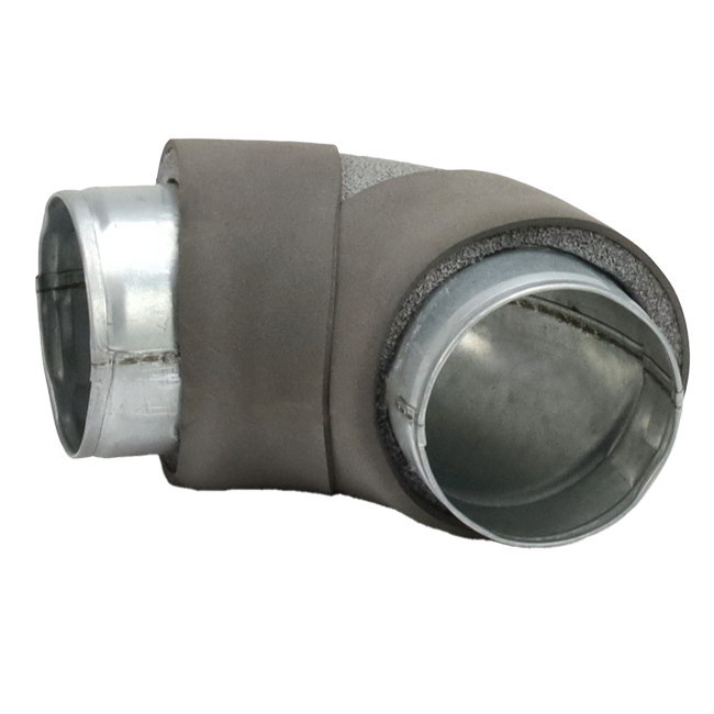 Thermoduct bocht diameter 80 mm 90 graden (niet safe)