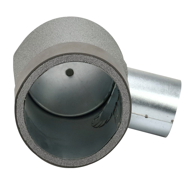 Thermoduct instortpot diameter 125mm H=80 mm enkel met gat voor tunnelbouw