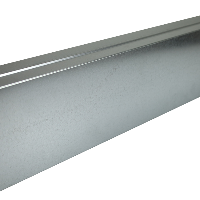 Gegalvaniseerd instortkanaal 220x80 mm met lengte 1500 mm