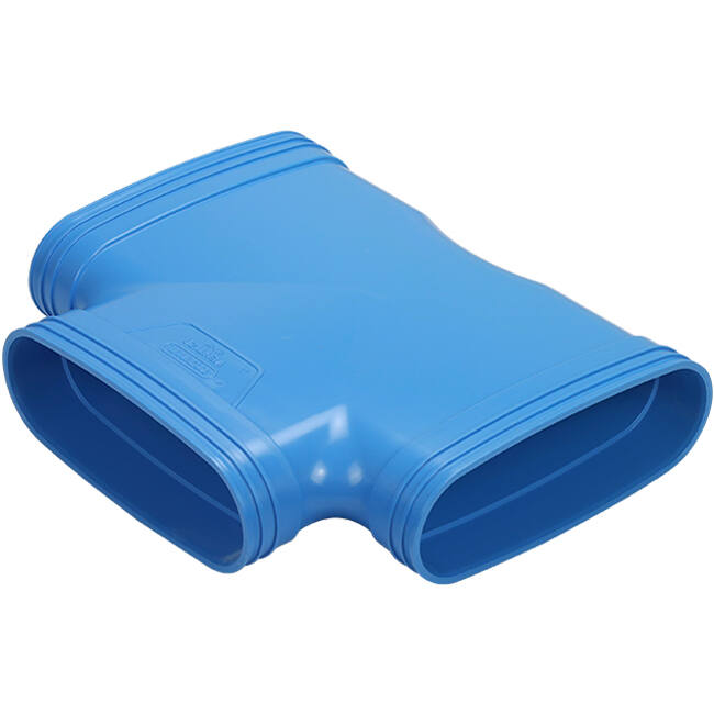 Wavin Ventiza T-stuk 90 graden PVC ovaal 195x80 mm M/M/M