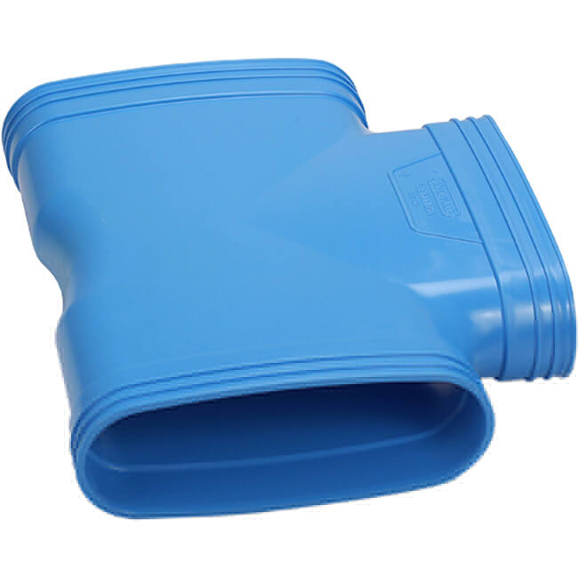 Wavin Ventiza T-stuk 90 graden PVC ovaal 195x80 mm M/M/M