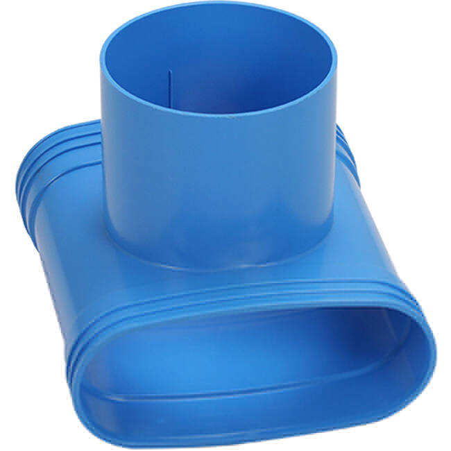 Wavin Ventiza T-stuk PVC ovaal 195x80 mm met diameter 160 mm M/M/M