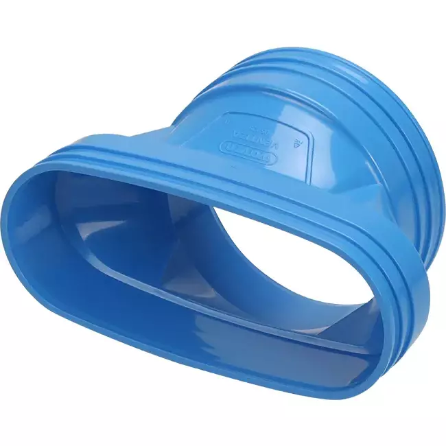 Wavin Ventiza verloop PVC ovaal 195x80 mm naar 125 mm M/M