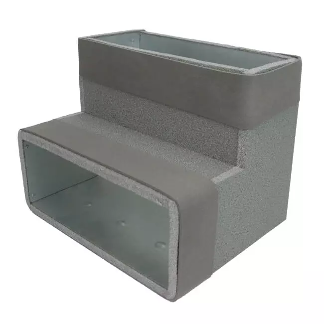 Thermoduct bocht 90 graden 170x80 verticaal tbv instortkanaal