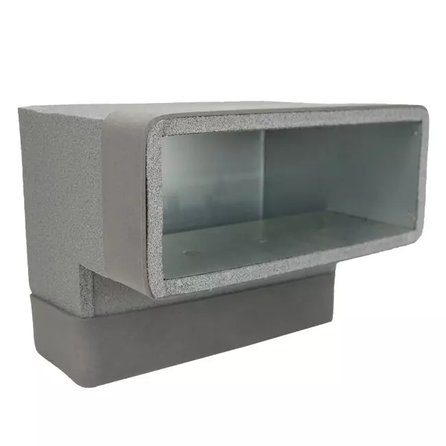 Thermoduct bocht 90 graden 170x80 verticaal tbv instortkanaal