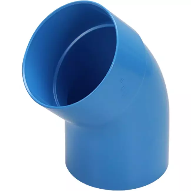 Wavin Ventiza bocht 45 graden PVC rond met diameter 125 mm M/S