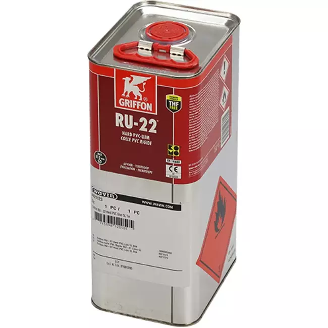 PVC lijm Griffon RU-22 5L blik