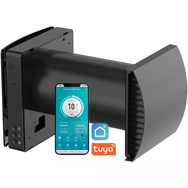 Econox Eco Pair Plus decentrale WTW unit SG-ERV-150 zwart