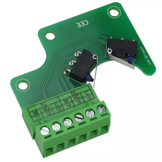 Brandklep rechthoekig dubbel contact S kit - E-FD A R25S KIT