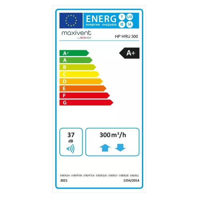 Maxivent by Econox HP HRU 300 – WTW-unit met geïntegreerde warmtepomp
