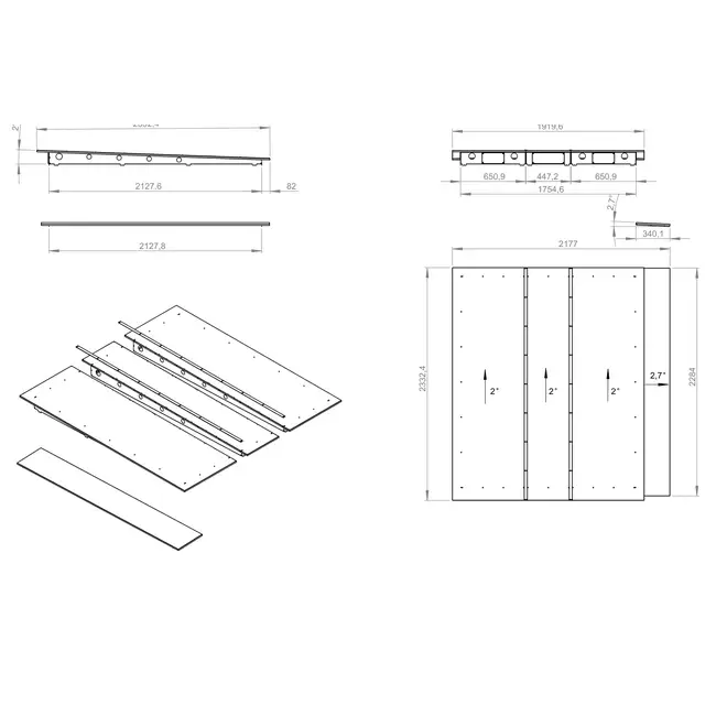 Regendak voor buiteninstallatie - RD ROTO K 12600 H T BG2