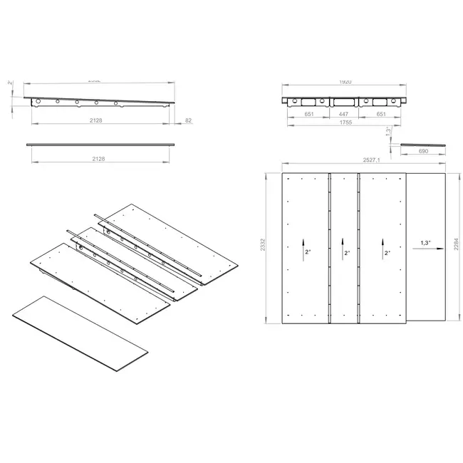 Regendak voor buiteninstallatie - RD ROTO K 12600 H T BG3