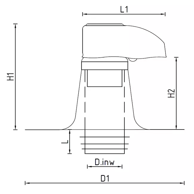 Leidingdoorvoer 3000 DW 140 mm met PVC