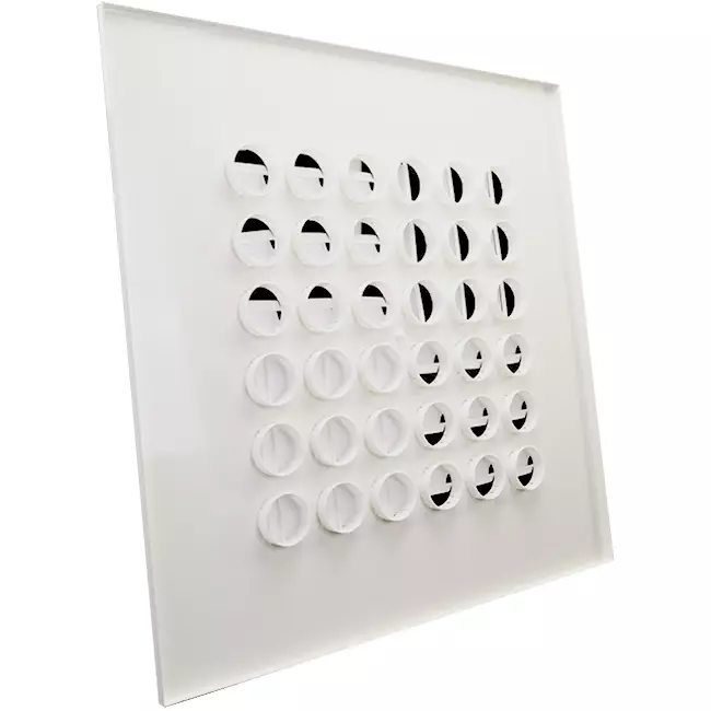 Multinozzle plafondrooster 596x596mm - MN16 RAL9010