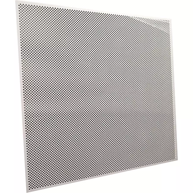 Geperforeerde paneel 600 x 600 mm voor inleg in systeemplafonds - RAL9010