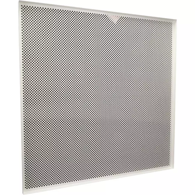 Geperforeerde paneel 600 x 600 mm voor inleg in systeemplafonds - RAL9010