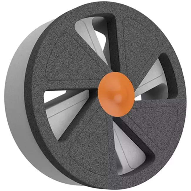 Ergovent instucbaar frameloos ventilatieventiel vierkant 125 mm