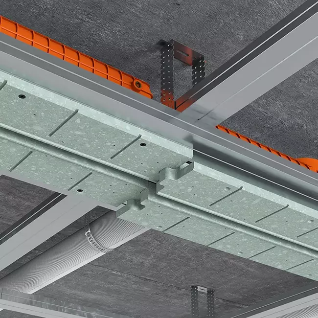 Ergovent instucbaar frameloos lijnrooster 1050 mm met aansluitdiameter 90 mm - modulair - 1 sleuf