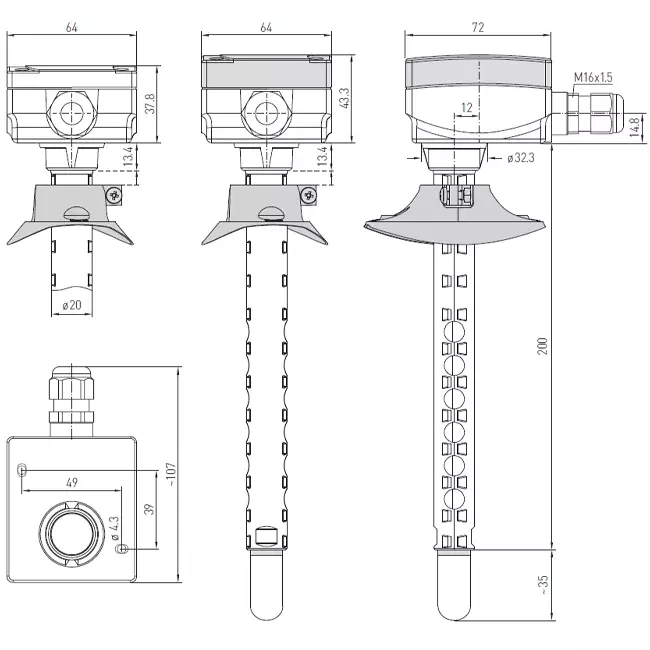 Maxivent vochtsensor