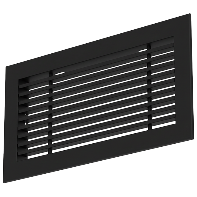Staafrooster aluminium – met klemveren – 800x200 mm – RAL 9005